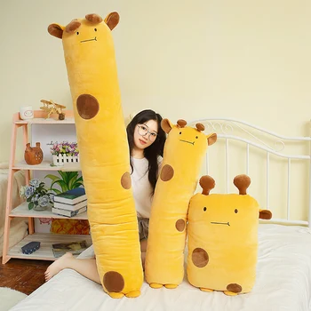 

50-150cm Hot Selling Long Lovely Giraffe Crocodile Cat Elephant Pillow Cute Forest Animals Plush Toys Children Birthday Present