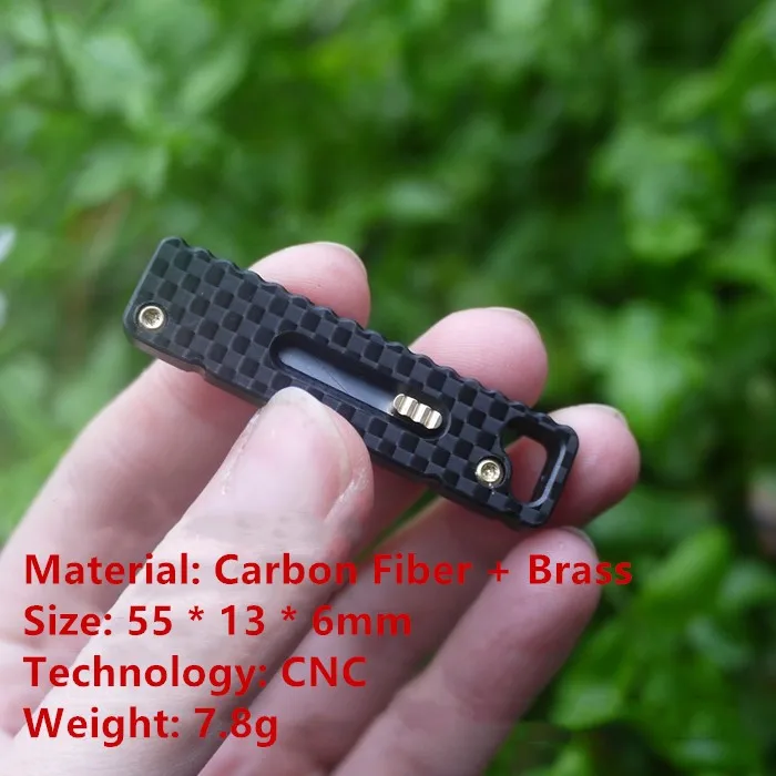Carbon Fiber Version EDC Key Knife Utility Knife Paper Knife Out Of The Box Portable Keychain Buckle Pocket Knife Carbon Fiber Version EDC Key Knife Utility Knife Paper Knife Out Of The Box Portable Keychain Buckle Pocket Knife