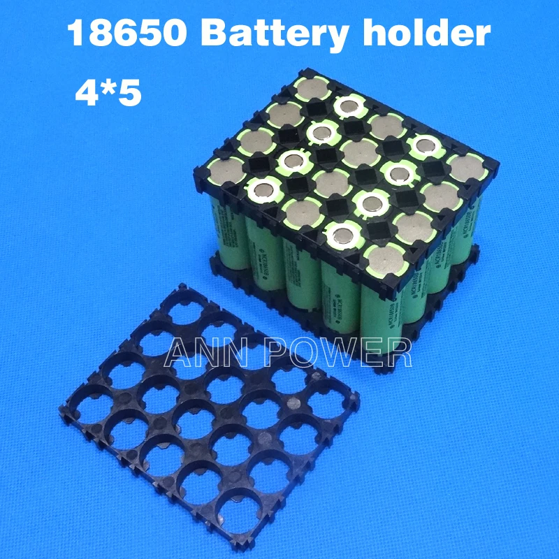 

Free Shipping! 4P5S 5P4S 18650 battery holder 4*5 18650 li-ion battery holder Used for 12V 14.8V or 18V battery pack