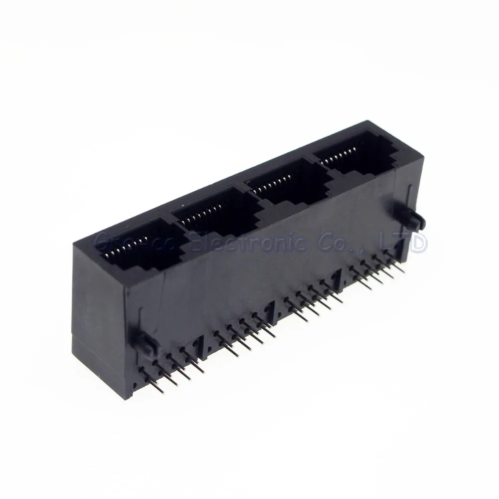 Полностью пластиковый сетевой разъем RJ45 4 порта 59-8C/1x4 LAN 5 шт. |