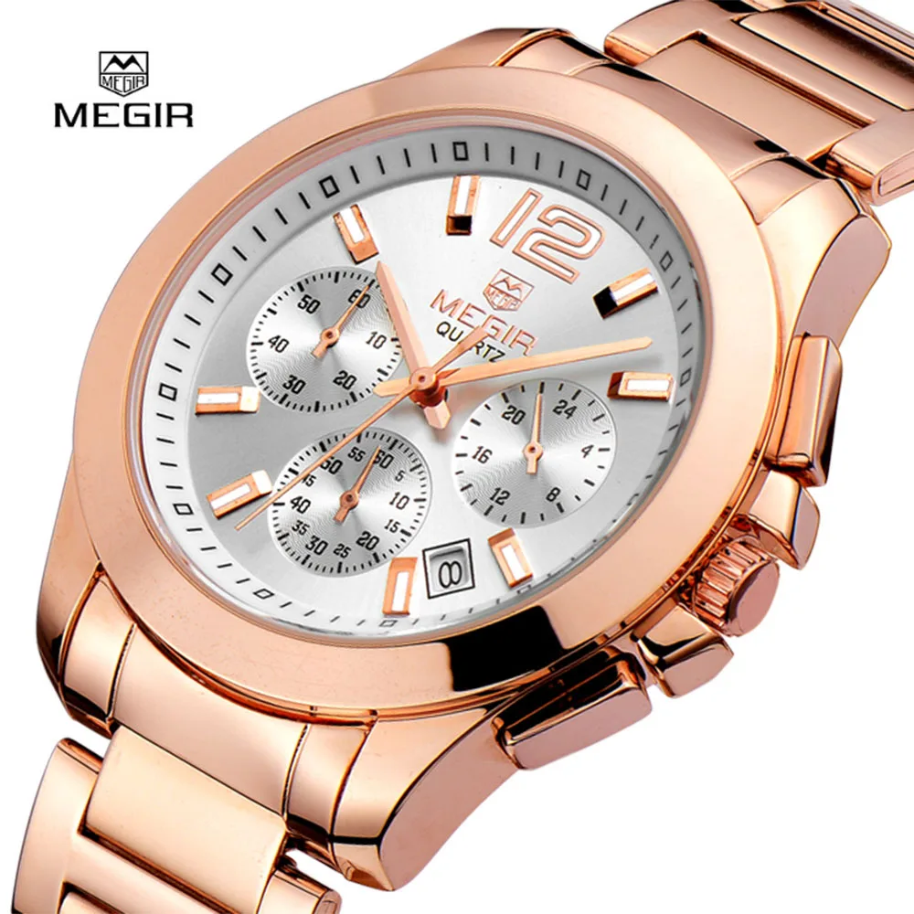 Prix pour MEGIR Femmes Montre À Quartz En Acier Inoxydable Montres De Mode De Luxe Dames Montre Marque Date Automatique Horloge Montre-Bracelet Relogio Feminino Prix pour MEGIR Femmes Montre À Quartz En Acier Inoxydable Montres De Mode De Luxe Dames Montre Marque Date Automatique Horloge Montre-Bracelet Relogio Feminino
