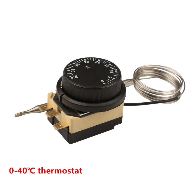 

0-40 Degrees Celsius 3-Pin Dial Capillary Thermostat Adjustable Tempering Switch Temperature Control Regulator Normally Closed