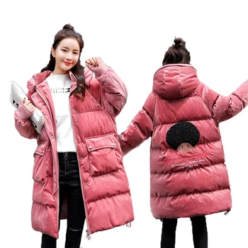 

2020 New Parkas Female Winter Coat Thicken Warm Cotton Coats Ladies Winter Jacket Womens Outwear Parkas Women Hooded Down Jacket