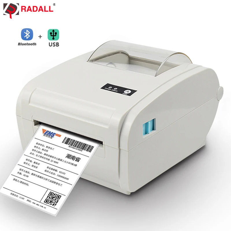 

High quality Thermal Label Printer Barcode printer 110mm Logistic USB/Bluetooth Auto Peeling Portable Printer RD-9210
