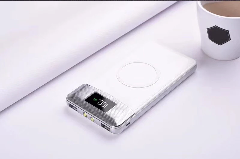 Wireless Charger Powerbank Portable 30000mah Power Bank External Battery Bank Built-in QI Wireless Charger For iPhone Samsung Wireless Charger Powerbank Portable 30000mah Power Bank External Battery Bank Built-in QI Wireless Charger For iPhone Samsung