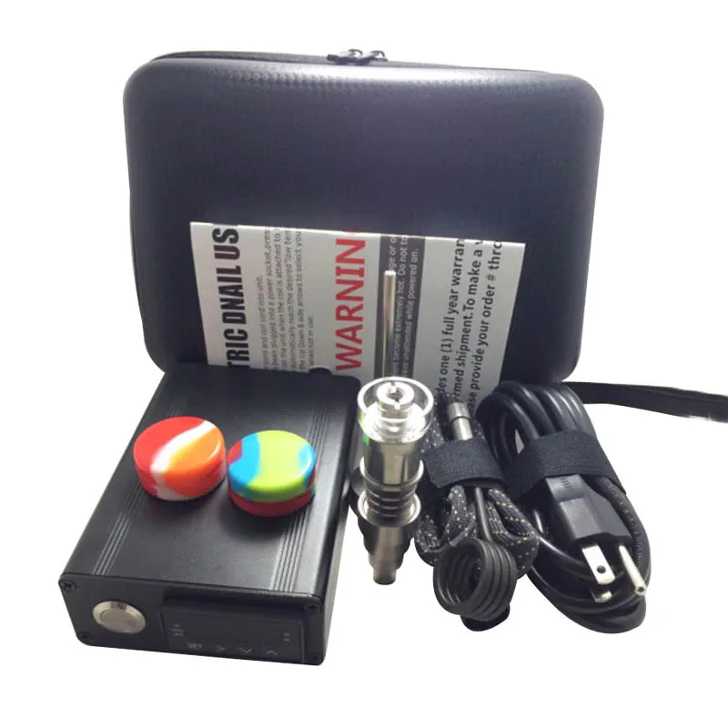 

Temperature Controller Box with Enail Flat 10mm 16mm 20mm Heater Coils Titanium Nail for Wax Dry Dried Herbal galss bongs