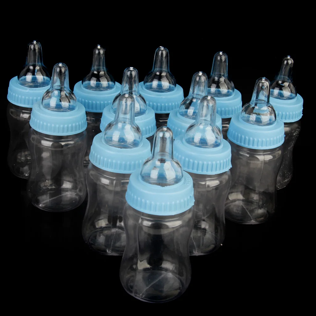 12pcs Baby Bottle Baby Baptism Favors Accessory Decoration For Home Party