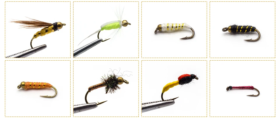 Moscas para Truta Molhado Seco Mosca Pesca Moscas Isca Conjunto Voar Amarrando Material Mão Amarrada Nymph Pike 225 Pçs 25 amarrada nymph moscas para truta pike