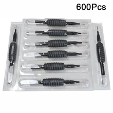 600 Шт. 5RL Новые Одноразовые Силиконовые Татуировка Захваты Труб с Иглы Ассорти 3/"(19 мм) для Татуировки Иглы Чашки Чернил Grip Комплекты