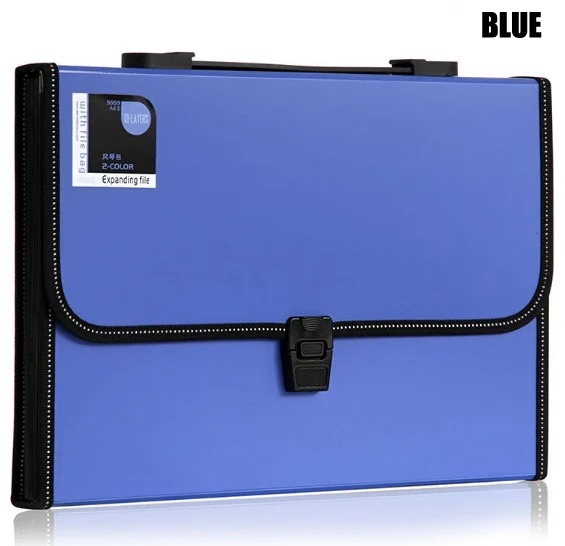 

Durable Waterproof Book A4 Paper File Folder Bag Accordion Style Document Rectangle expanding wallet Office Home School