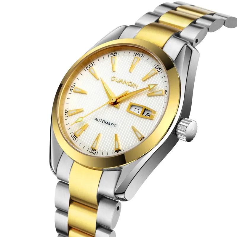 Mens Watches GUANQIN Clock Men Wristwatch Mens Automatic Self-Wind Sapphire Crystal Luminous Waterproof Luxury Mechanical Watch (9)