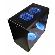 2017 New All Aluminum Chassis ATX Game Case Can Use Water Cooling Toughened Glass Transparent Side