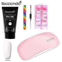 Ножницы для ногтей USB лампа для ногтей поли гель накладные ногти nailfill жидкий двойной конец ногтей толкатель маникюрный набор маникюрный налобр#0,7