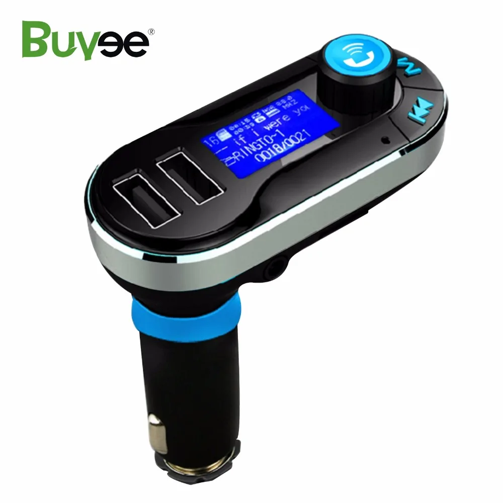 

Buyee Vehicle Handsfree Bluetooth Car Kit FM Transmitter USB Charger Audio MP3 Player Wireless SD Car Kit Modulator With Remote