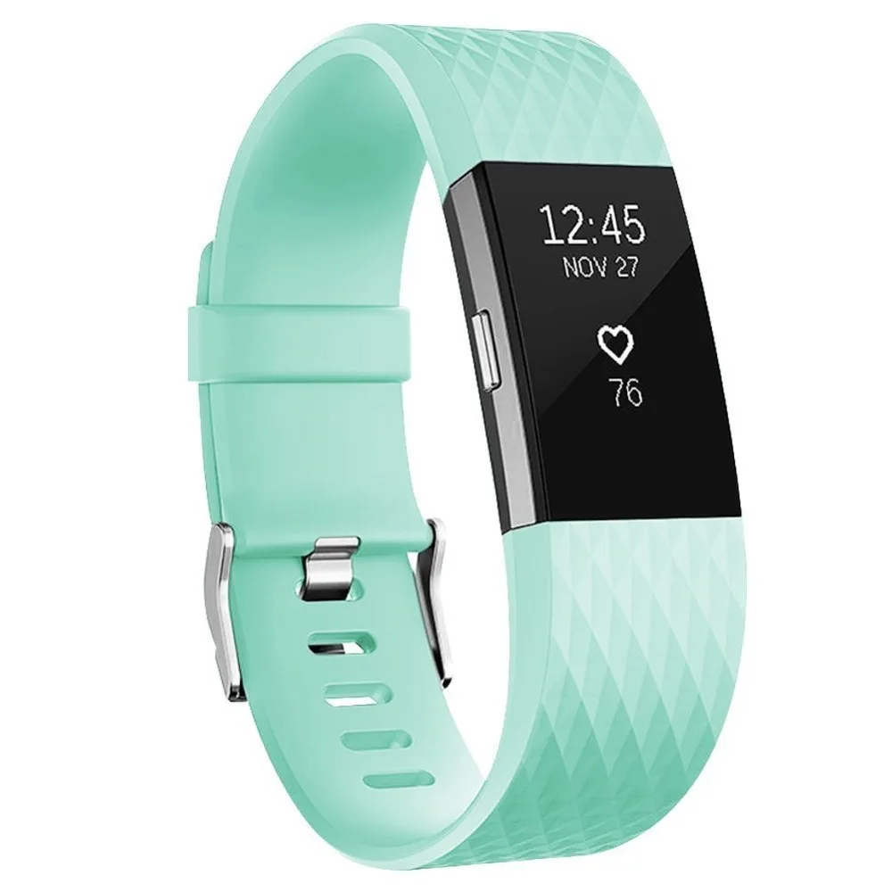 

Baaletc For Fitbit Charge 2 Wrist Straps Wristbands Replacement Accessory Watch Band For Fitbit Charge 2 Green Color Small Large