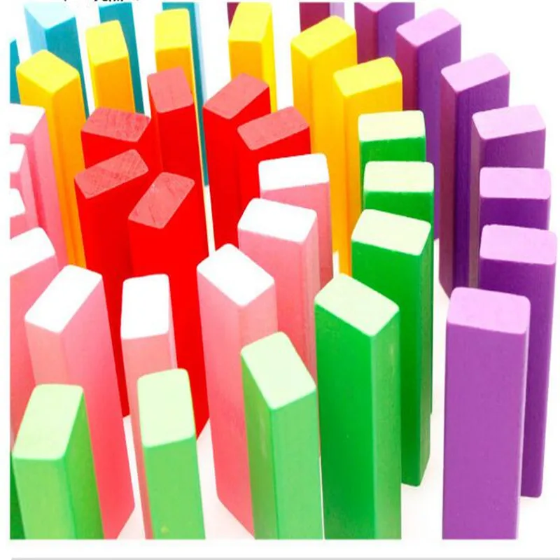 48Pcs Wooden Stacking Tumbling Tower Building Blocks Traditional Board Game Fun Maker (5)