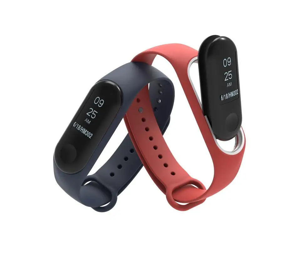 Умный Браслет Xiaomi Mi Band 3 браслет ремешок для fitbit Смарт Силиконовые браслеты на
