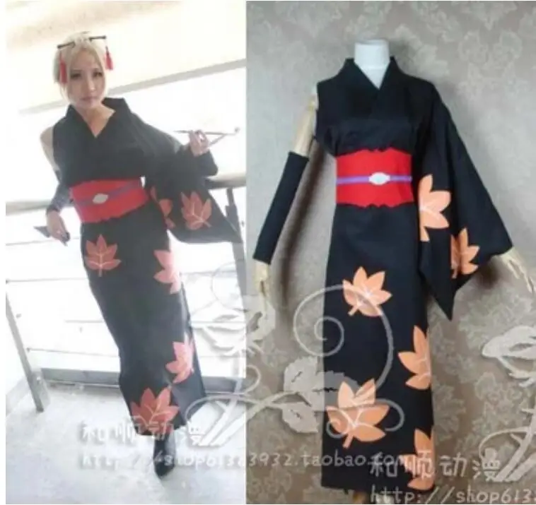 

Animation Exhibition Anime GINTAMA COSPLAY Tsukuyo COS Halloween Party COSPLAY kimono Costumes Free shipping