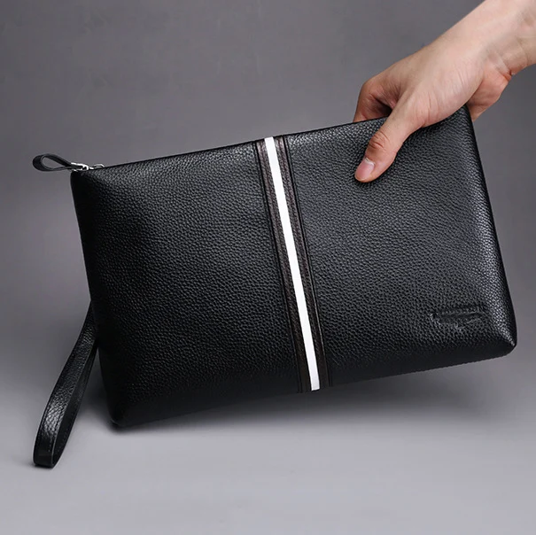 

genuine leather document zipper bag for documents ipad bag padfolio travelling business manager bag briefcase for documents