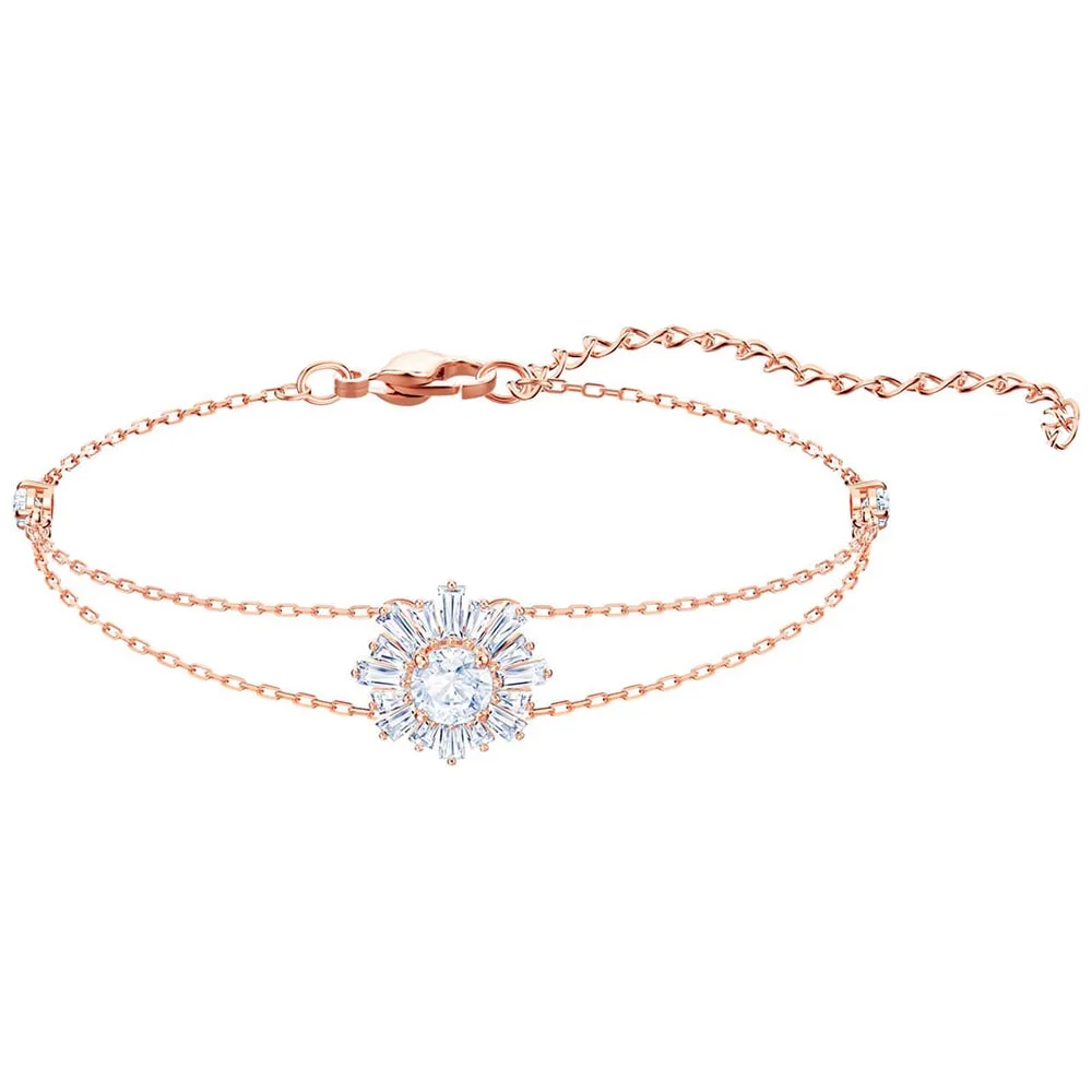 

SWA RO 2019 New Original 1:1 Genuine SUNSHINE Sun Flower Bracelet Woman Luxury Jewelry Bracelet Couple Commemorative Gift