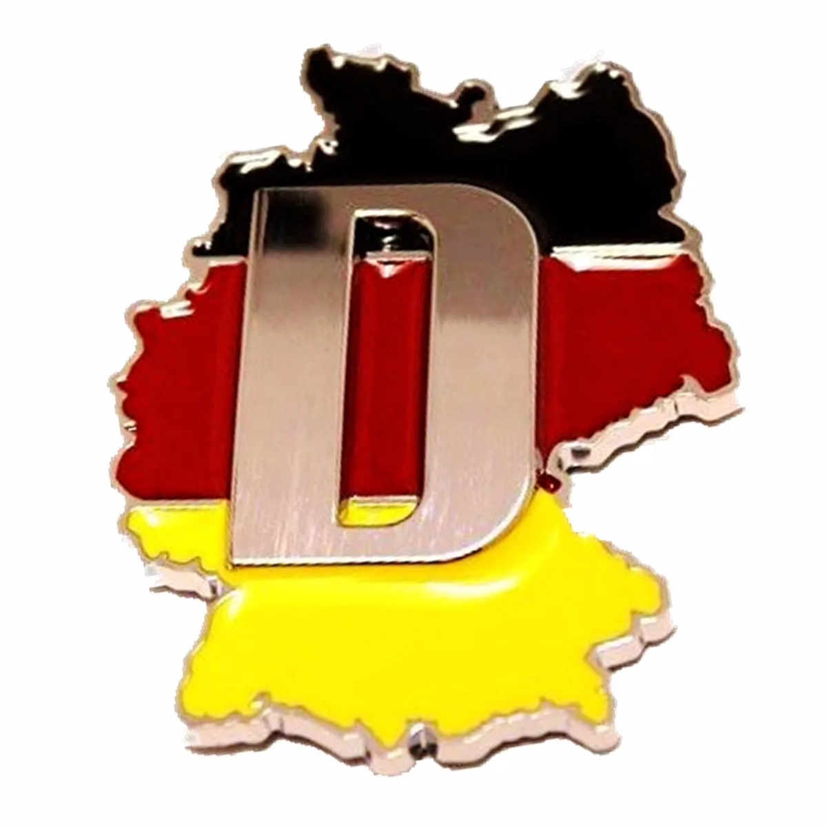 Universal Car Sticker German Flag Grille Emblem Badge 3D Aluminum for