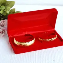 20 штук красный бархат двойной браслет коробка для хранения подарочная упаковка ювелирных изделий Коробки ножной браслет Коробки браслет упаковка Дело