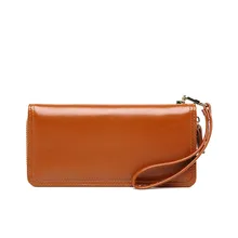 Oil Wax Leather Purse for Female Long Wallets Women Designer Hasp Phone Pocket Ladies Clutch Purses Wallet Card Holder dicihaya genuine leather women wallets wax oil leather long ladies wallets clutch design purse hand bags women purses phone bag