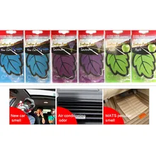 6 шт./лот, автомобильный освежитель воздуха в форме листа ванили для Suzuki Toyota Mazda