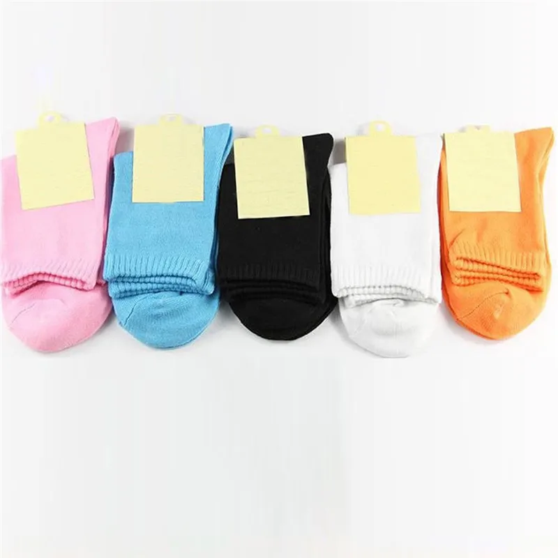 

2Pair Women Lady Cotton Candy Color Solid Casual Socks Female Colorful Foot Crew Socks 024