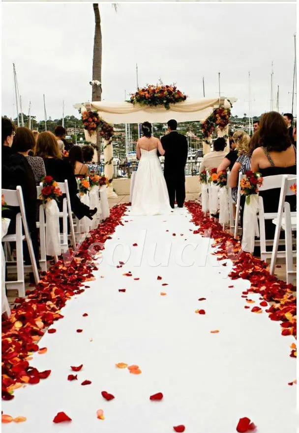 100pcs/pack Silk Rose Petals Table Confetti Artificial Flower Baby Shower Crafts Wedding Supplies Party Christmas Venue Decor