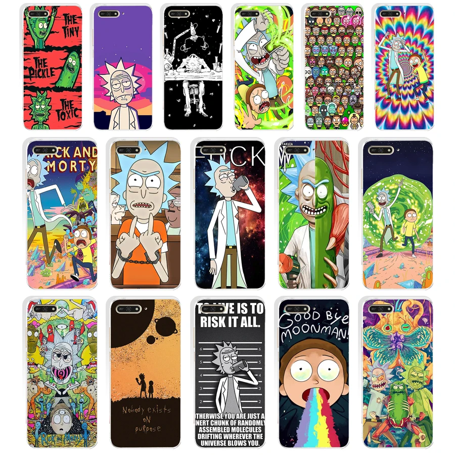 

112SD Rick and Morty Season Soft Silicone Tpu Cover Case for huawei Honor 7c 7x 7a pro 7x P20 Nova 2i 3i
