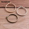 Precio reducido Jewelry-Accessories Bezel Charm Blank-Pendant-Tray Hollow-Glue Alloy Circular 10pcs 28--32mm m6w99A8E