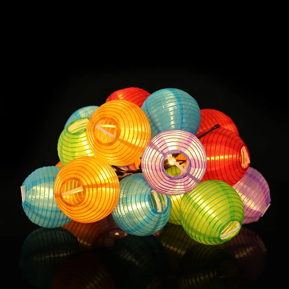 

WSFS Hot 20 LED Clear Globe Bulbs Solar Led String Fairy Light Outdoor Solar Globe Fairy Light Patio Party Wedding Garland Deco