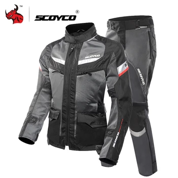 

SCOYCO Motorcycle Jacket Protective Gears Reflective Ventilate Moto Jacket Summer Breathable Motorcycle Racing Jersey Clothing