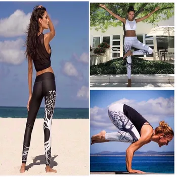 

wholesale fashion geometric life Tree prevent strain leggings Hip high waist leggings Sexy temptation charming leggings