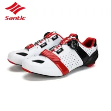 Santic/Мужская обувь для езды на велосипеде из углеродного волокна; обувь для гонок на велосипеде; обувь для езды на велосипеде; самоблокирующаяся спортивная обувь; Sapatilha Ciclismo