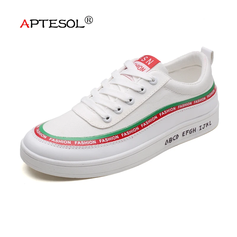 

APTESOL Men's Fashion Canvas Vulcanize Shoes Daily Breathable Non-Slip Flat Sneakers for Men Summer Comfortable Lace-Up Shoes