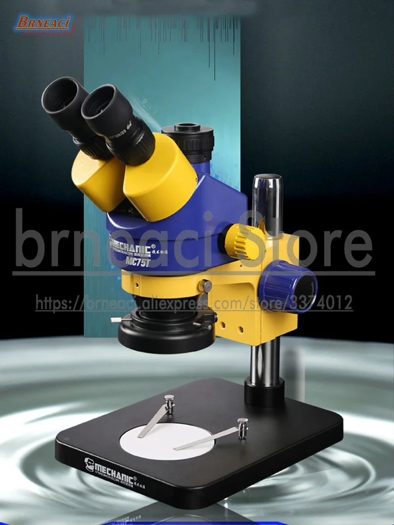  MECHANIC industrial grade trinocular stereo microscope display HD camera for mobile phone IC PCB mo