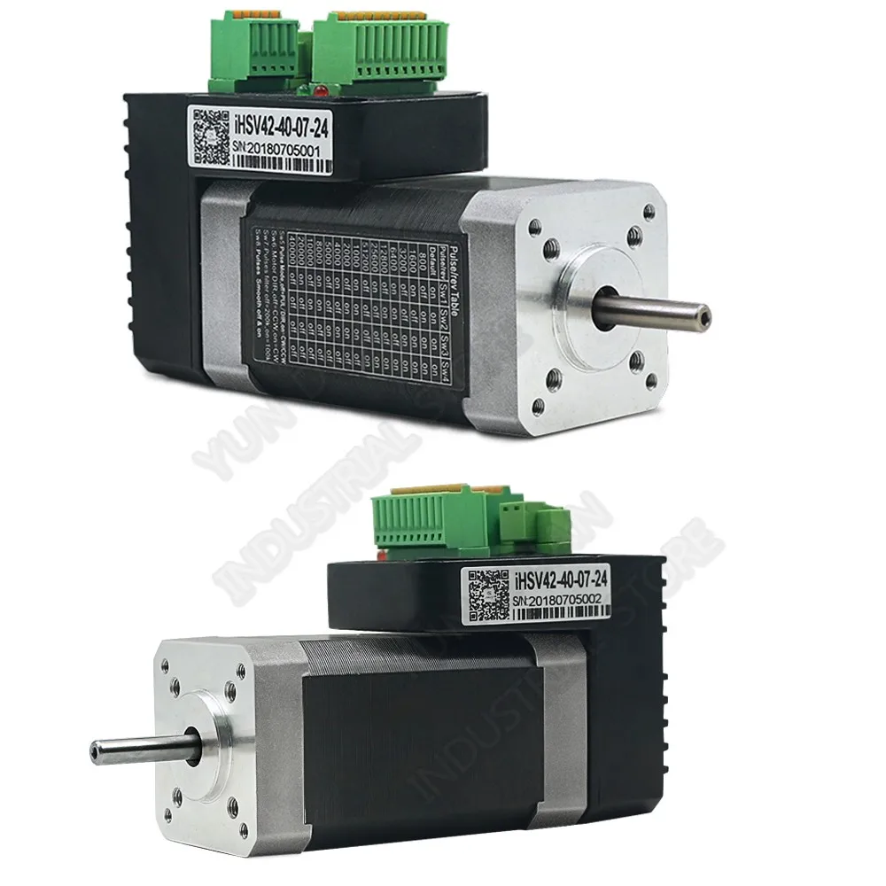 JMC 78 Вт интегрированный сервопривод NEMA17 3PH 42 мм 0.185Nm 24 В DC 4000 об./мин высокоскоростной DSP Гибридный закрытый контур мотор драйвер кодер для AGV