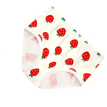 

High Quality 3pcs/set Children Girls Cactus Cartoon Print Panties Cotton Plant Underwear Underpants Briefs Knickers Set