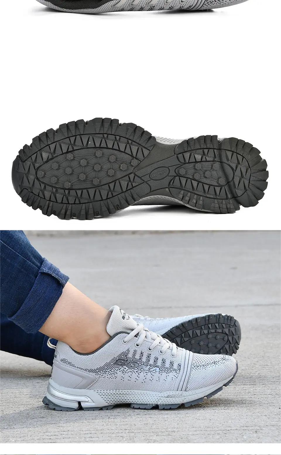 BONA/мужские кроссовки; мужские спортивные кроссовки для бега; прогулочная обувь; легкая беговая Обувь; дышащая обувь; Zapatos; сетчатый верх из дышащего материала