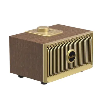 

Wooden Wireless Bluetooth Speaker Gift Portable HiFi Shock Bass Altavoz TF de som Soundbar Classical Wooden Bluetooth Speaker