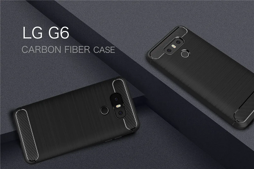 Чехол из углеродного волокна для Coque LG G6 G 6 Dual Sim h870 h870ds мягкие тонкие