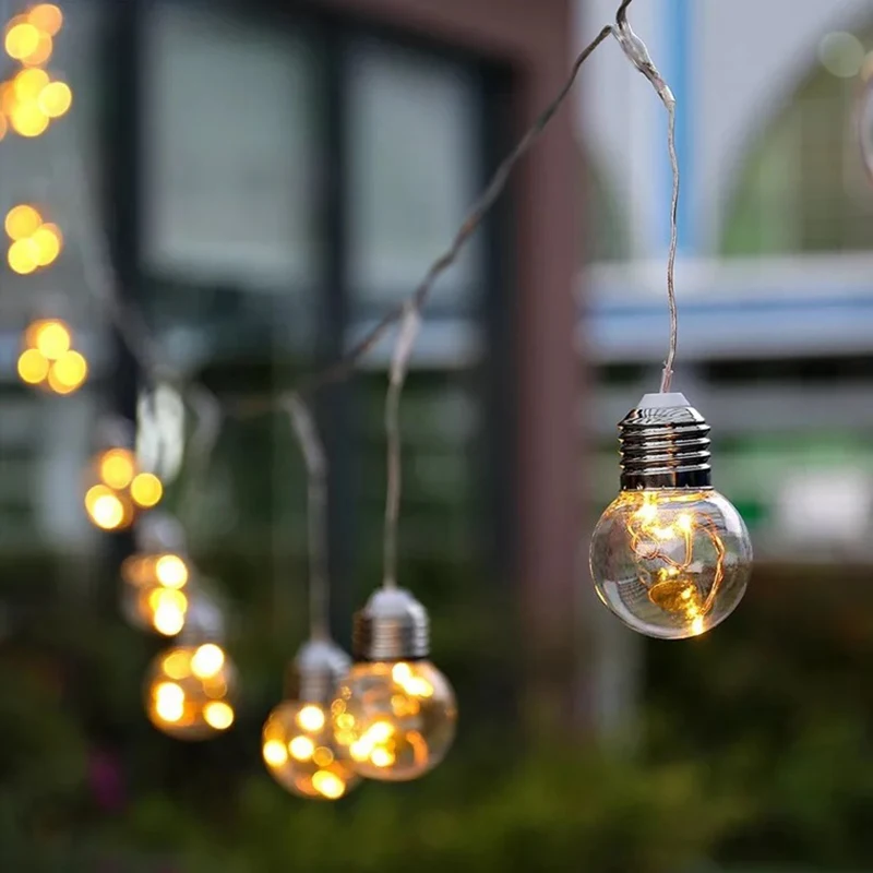 

Waterproof Copper Wire Festoon Globe Led String Lights With Remote Control Outdoor Ball Garland for Wedding Party Backyard Patio