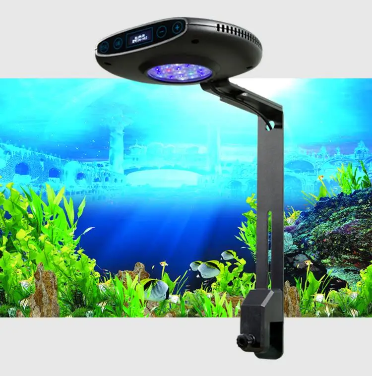 Аквариумный светильник 30 Вт 52 Вт с регулируемой яркостью светодиодный аквариумный светильник s Коралловая лампа для морского аквариума диммер Профессиональный светильник для рыбы и воды ings