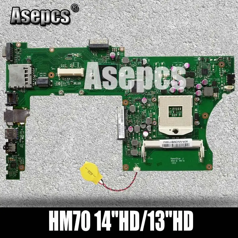 

Asepcs X401A Laptop motherboard for ASUS F401A X401A X301A Test original mainboard HM70 14"HD/13"HD