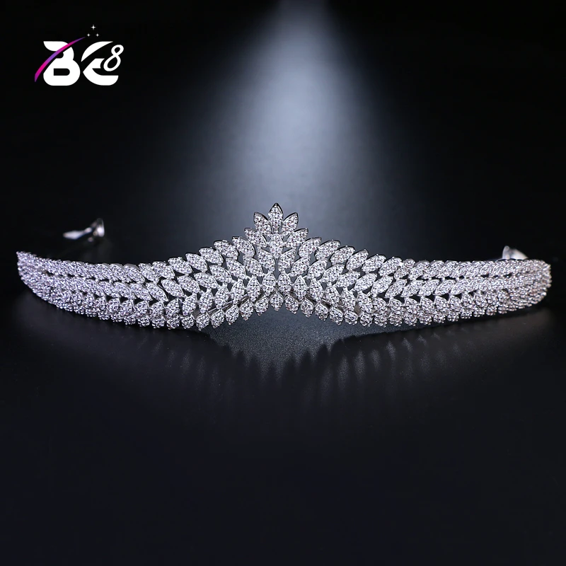 

Be 8 Brand Classic Design AAA Cubic Zirconia Headband Tiaras Crown Jewelry Women Bride Hair Accessories H051