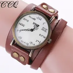 CCQ Элитный бренд часы для женщин 2019 femme платье Мода унисекс простые цифры повседневное аналоговые кварцевые часы браслет #30