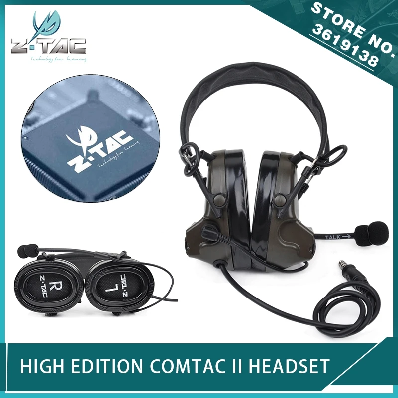 Гарнитура Z Tactical Airsoft fith Generation Chip Comtac II гарнитура Peltor авиационные наушники с