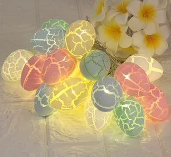 

Battery powered Room Decorates Easter Festival Party Lamp Cracked egg LED Decoration Lights